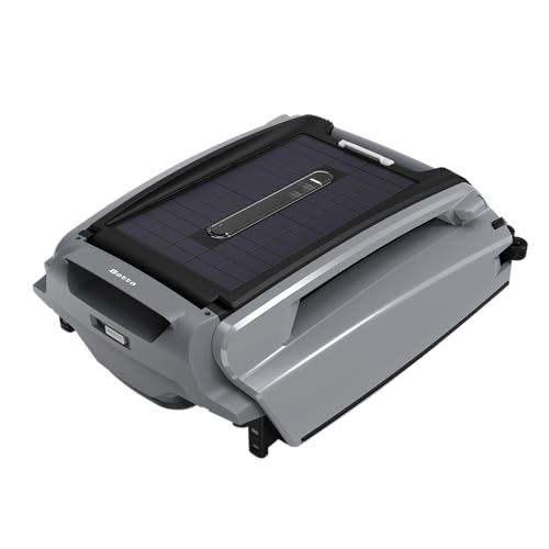 Betta SE Plus - Solar Powered Robotic Pool Skimmer with Dual Charging Options and 30-Hour Continuous Cleaning Battery Power, Shallow Water Safeguard, and Twin Salt Chlorine Tolerant Motors
