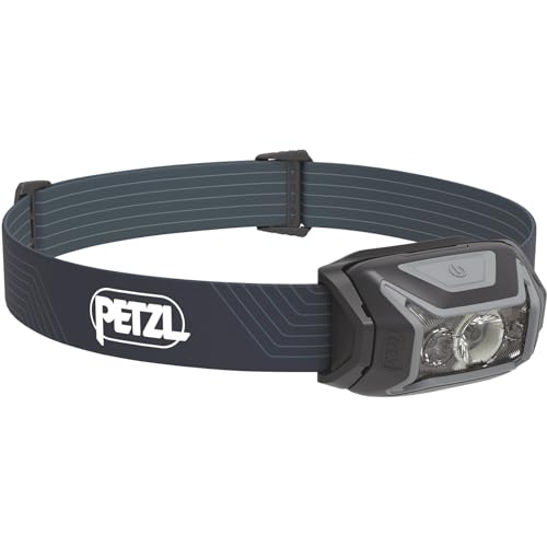 PETZL Actik, Compact Multifunction Front Lamp, Gray, U, Unisex-Adult, Grey