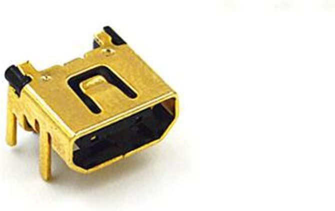 Power Jack Charging Port Socket Connector Dock For Nintendo DS Lite DSL NDSL Replacement Part (Gold)
