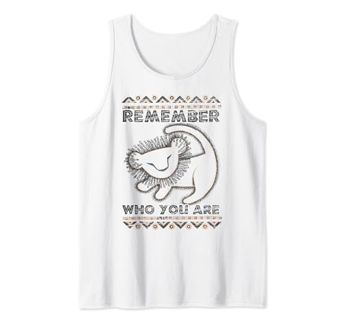 Disney Lion King Remember Who You Are Geometric Portrait Tank Top