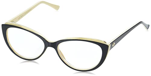 Sofia Vergara x Foster Grant Women's Sofia Reading Glasses Cat-Eye, Black, 56 mm + 3.5