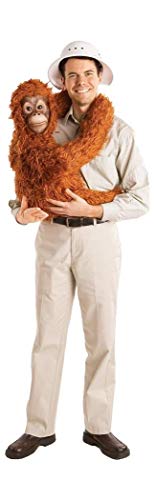 HouseHaunters Baby Orangutan Arm Puppet, Golden Orange, One Size