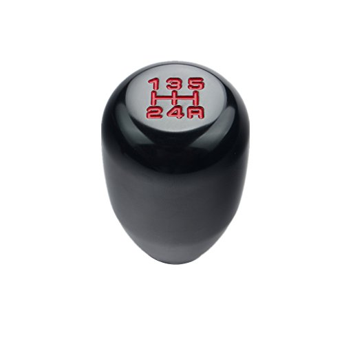 Dewhel Universal JDM Honda Acura 5 Speed Manual Shift Knob M10x1.5 Screw On Color Black