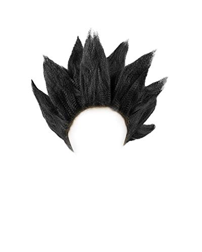 miccostumes Men's Cosplay Wig Spiky Synthetic Short Hair (Black)