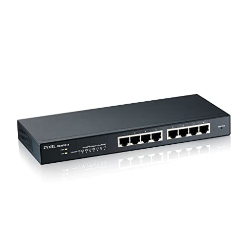 ZYXEL 8-Port Gigabit Ethernet Smart Switch (GS1900-8) - Managed, Limited Lifetime Protection