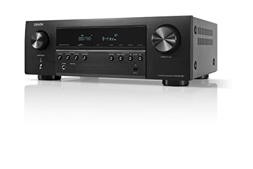 Denon AVR-S570BT 5.2 Channel AV Receiver - 8K Ultra HD Audio & Video, Enhanced Gaming Experience, Wireless Streaming via Built-in Bluetooth, (4) 8K HDMI Inputs, Supports eARC, HD Setup Assistant