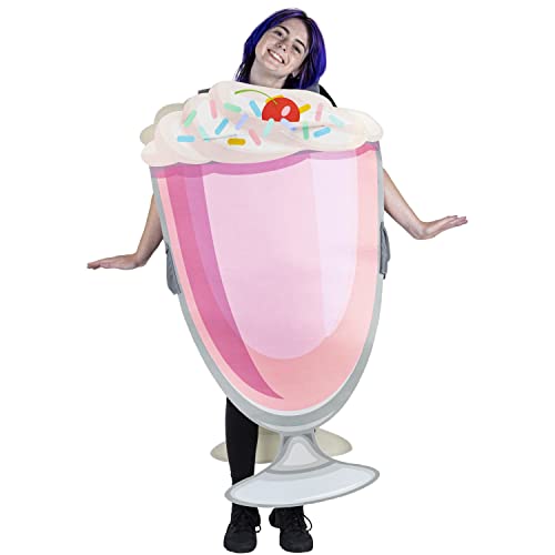 Strawberry Milkshake Dessert Halloween Costume - Fun Food Unisex One-Size Outfit