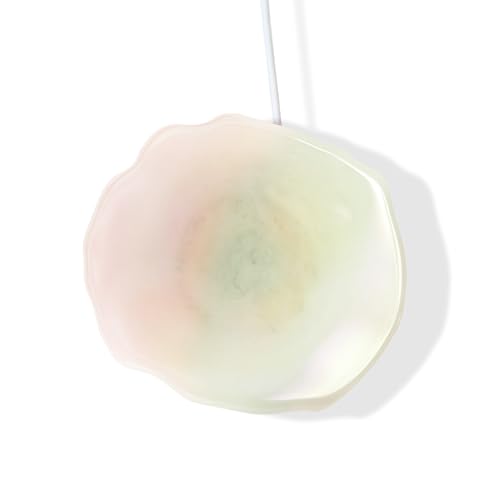 Ellie Rose - Crystal Wireless Charger - Agate Gemstone Fast Charging Pad Wireless Charging Base Wireless Charger for iPhone Samsung Galaxy Note More Devices (Quartz Holographic)