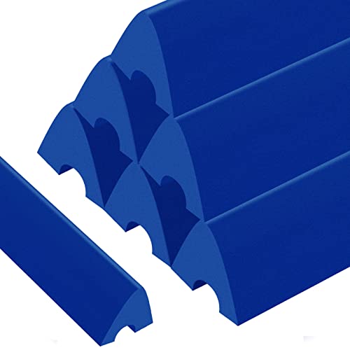 Syhood Set of 6 K66 Rubber Bumpers Pool Table Bumpers Replacement Pool Table Rail Cushions 8 Foot Billiard Rail Rubber Cushions for Pool Table Accessories (Blue)
