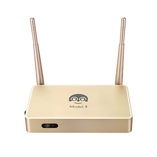 Model 9 Golden Arabic TV Box Amlogic S905W 2+16G Smart TV Box Metal Set Top Boxes