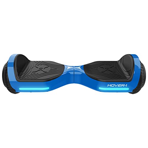Hover-1 Axle Electric Hoverboard, 7MPH Top Speed, 3 Mile Range, Long Lasting Lithium-Ion Battery, 6HR Full Charge, Certified & Tested, Blue
