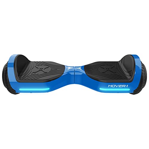 Hover-1 Axle Electric Hoverboard, 7MPH Top Speed, 3 Mile Range, Long Lasting Lithium-Ion Battery, 6HR Full Charge, Certified & Tested, Blue