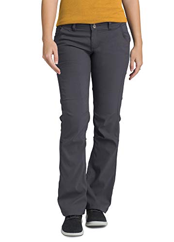 prAna Women's Standard Halle Roll-up, Coal, 8 Short