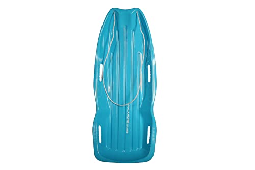 Avalanche Brands | 48' Sprinter Snow Sled with Rope & Handles | Ice Blue | Fit for 2 Riders