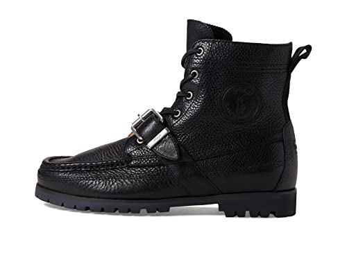 Polo Ralph Lauren Mens Sneaker, Black, 14 US