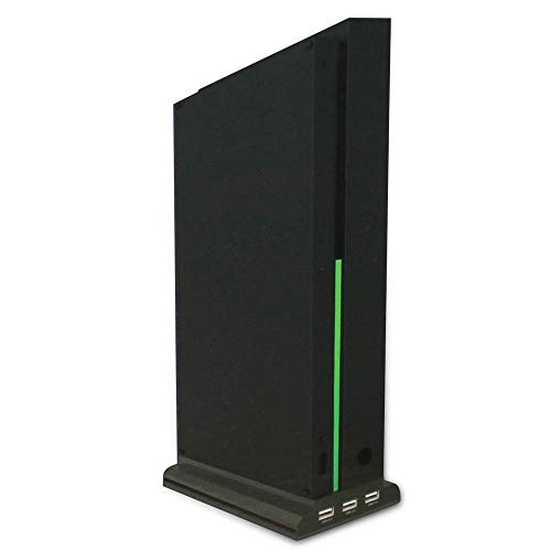 OSTENT 3 Cooling Fans Cooler 3 USB Ports Vertical Stand for Xbox One X Console