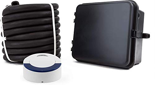 Dakota Alert Driveway Alarm System - DCRH-4000 with One Mile Wireless Range- DCR-4000 Receiver & DCHT-4000 Transmitter Box with 25' Rubber Hose, Drive Thru Sensor & Signal