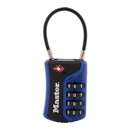 Master Lock 4697D Set Your Own Combination TSA Approved Luggage Lock, 1 Pack, Colors May Vary