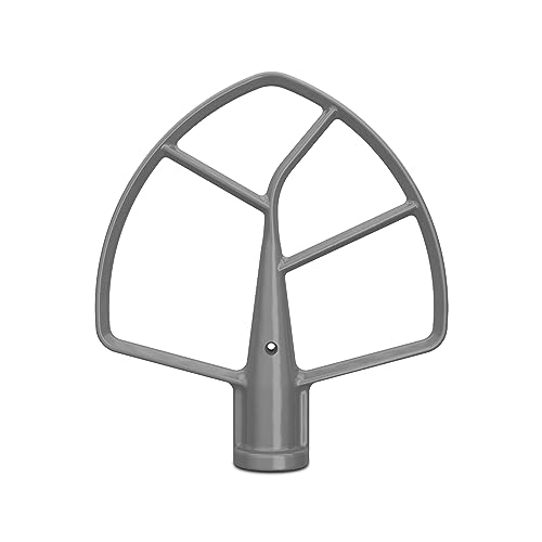 KitchenAid, KSMBLSF Coated Flat Beater for select Bowl-Lift Stand Mixers, 5.5QT, 6QT, 7QT, Silver