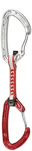 Wild Country Helium 3.0 Rock Climbing Quickdraw - Lightweight Draw with Wiregate Aluminum Carabiners - Red - 6 x 10 cm
