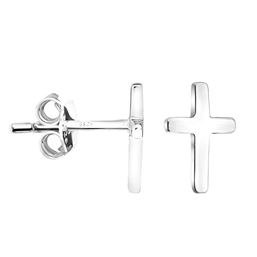 SOFIA MILANI - Women's Earrings 925 Silver - Cross Stud Earring - 20902