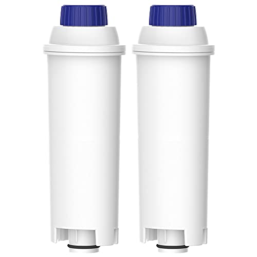 AQUACREST TÜV SÜD Certified Coffee Water Filter, Replacement for De'Longhi 5513292811, DLS C002, CFL-950, SER3017, ECAM/ETAM Series, EC680, BCO420 (Pack of 2, Packing may vary)