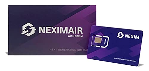 NEXIMAIR SIM Card for US 90days 15GB of 4G LTE+ Virtual Phone Number & VPN with 30 Days. (3-in-1 SIM Card)