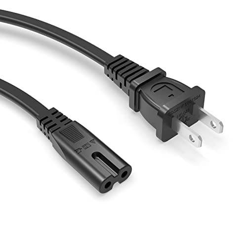6Ft AC Power Cord Cable Fit for Sony PS5 PS4 PS3 Playstation 5 4 3 Replacement - (ETL Listed Cable)