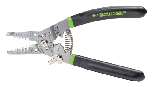 Greenlee Hand Tools Stainless Steel Wire Stripper Pro (1956-SS), 6-14AWG