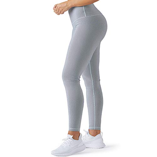 Glyder High Power Legging -High Waisted Soft Leggings for Women- Vertical Stripe