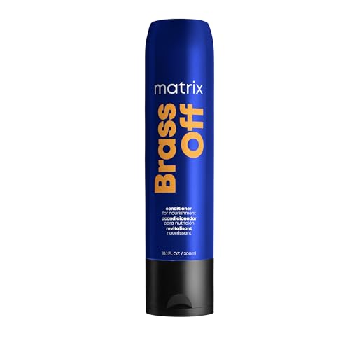 Matrix Brass Off Nourishing Conditioner | Moisturizes Dry Hair | For Color Treated & Bleached Hair | Non-Color Depositing | Leave In Conditioner | Salon Conditioner | Packaging May Vary | 10.1 Fl. Oz