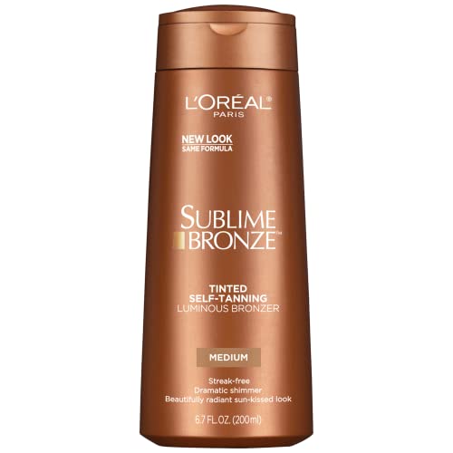 L’Oréal Paris Sublime Bronze Luminous Bronzer Self-Tanning Lotion, 6.7 oz.