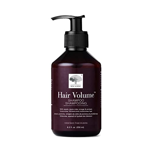 New Nordic Hair Volume Shampoo | A Rich, Herbal Recipe for Weightless, Thicker, Volumizing, Fuller Hair | Vegan & Formulated with Clean Ingredients I 8.5 Fl Oz