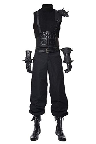 Mesodyn Adult FFVII Remake Cloud Strife Costume Halloween Cosplay Suit Large