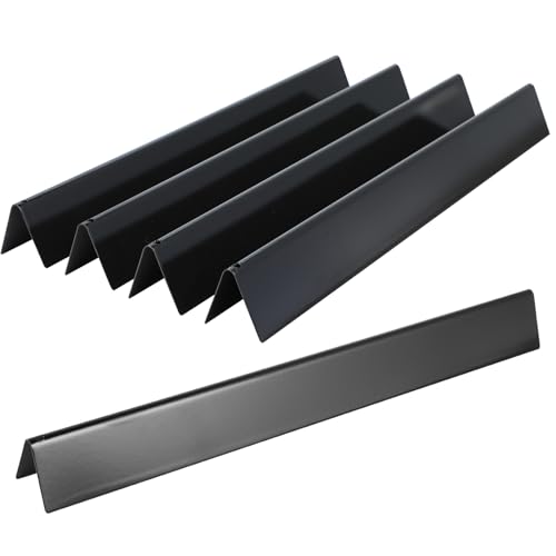 Pariplus Flavorizer Bars for Weber Genesis - 7536 22.5 inch Grill Parts Replacement for Weber Genesis Silver/Gold B & C, Weber Spirit 300 Series (Side-Mounted Control) - Porcelain Steel, 5 Packs