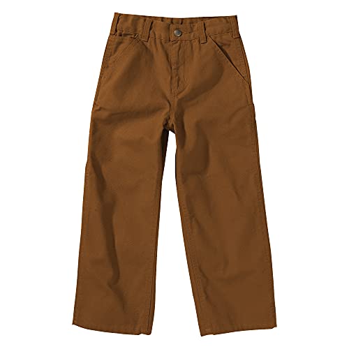 Carhartt Baby Boys' & Toddler Washed Dungaree Pants, Brown, 4T