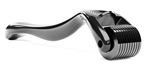 ROSELYNBOUTIQUE Personal Derma Roller Hair Beard Facial Skin Face - Cosmetic Beauty Instrument (1.0Black)