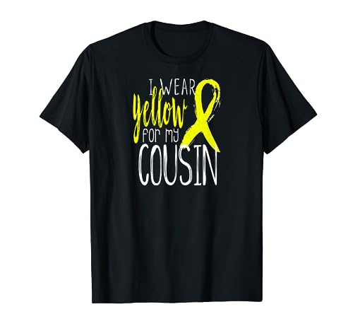 I Wear Yellow Ribbon For My Cousin Awareness Shirt