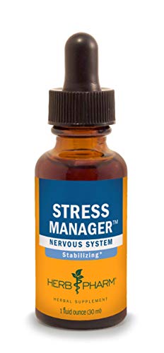 Herb Pharm Stress Manager Herbal Formula with Rhodiola and Holy Basil Extracts, 1 Ounce