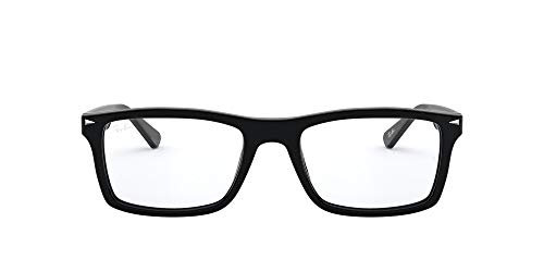 Ray-Ban RX5287 Square Prescription Eyewear Frames, Black/Demo Lens, 54 mm