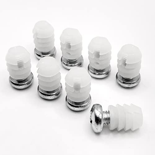 ReplacementScrews Plastic Sleeve and Screw Compatible with IKEA Part 102267 & 105163 (Pack of 8)