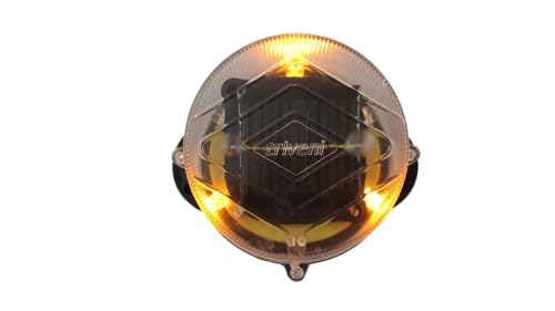 Triveni Solar's Solar Flair Light with Strobe+Blink Mode Safety Light for Alert and Indication at Nighttime (Amber)