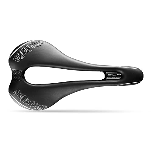 Selle Italia SLR TM Superflow, L, MTB and Road Bike Saddle - for Men and Women, 275 x 145mm, Unisex, 210g, Black