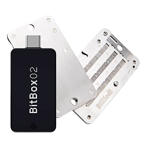 Billfodl [BUNDLE] Bitbox02 MULTI-Coin Hardware Wallet for Seed Words BackUp | The Best Crypto Wallet + Cold Wallet for Crypto Compatible with BIP39 Wallets. Store your Bitcoin