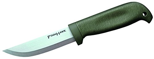 Cold Steel 20NPKZ Finn Hawk 4' Fixed Blade Knife, Grey/Silver