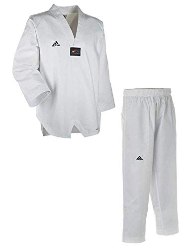adidas ADICHAMP 3 TKD Uniform - v-Neck White - 5