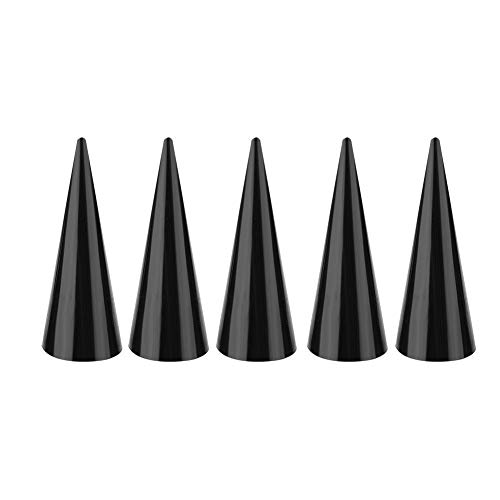 5PCS Plastic Finger Ring Holder, Single Finger Display Ring Stand for Jewelry Rings, Single Finger Rings Showcase Stand for Jewelry Store Bedroom (Black)
