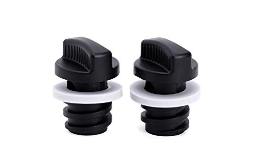 Beast Cooler Accessories 2 Pack Drain Plug Replacement - Compatible with RTIC, ORCA, Yeti Cooler, Tundra Coolers and Tank Ice Buckets - 3 x 1.5 x 1.5 inches Leak Proof Cooler Twist Drain Plug Kit