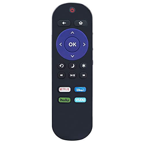 New Replacement Remote for All Hisense ROKU TV 40H4 R6070 50R7E 32H4C 32H4D 32H4E 32H4F 40H4C 40H4D 40H4E 43H4D 43H4E 43R7E 50H4D 55R6040G 50H4 55H4 48H4 65R7050E1 70R6270F