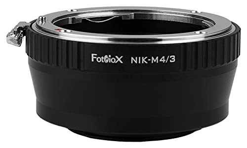 Fotodiox Lens Mount Adapter - Nikon Nikkor F Mount D/SLR Lens to Micro Four Thirds (MFT, M4/3) Mount Mirrorless Camera Body